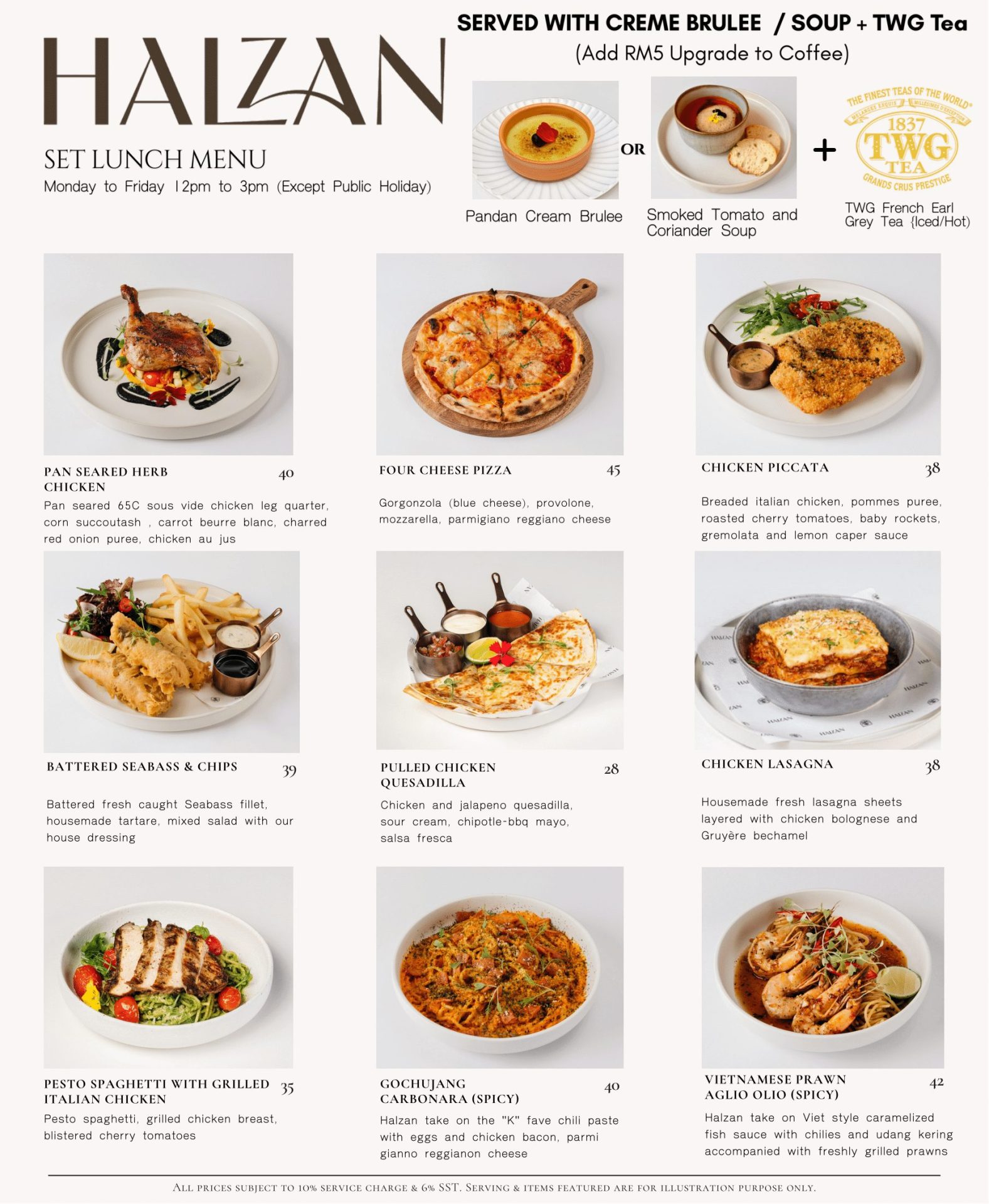 Menu | Set Lunch