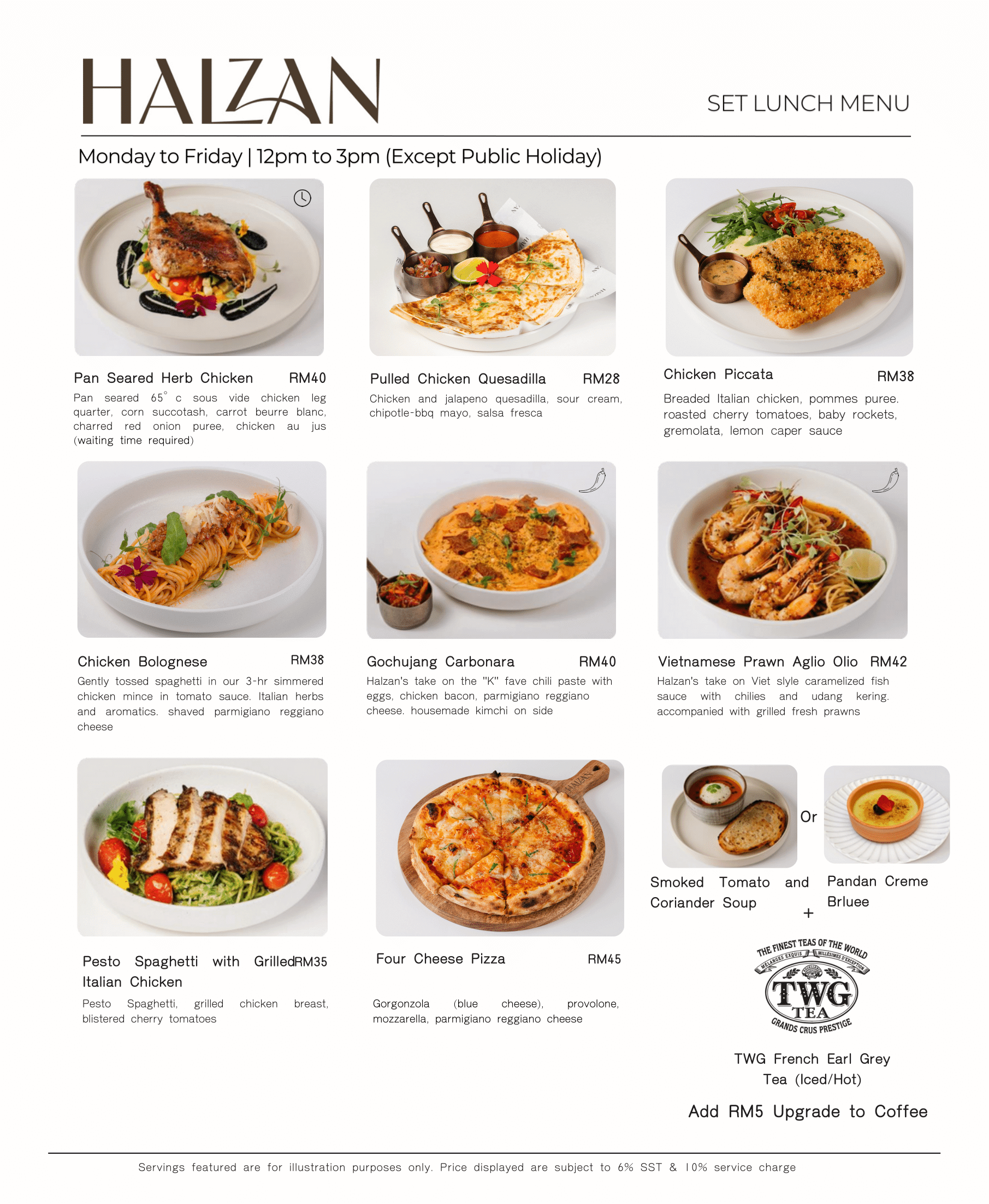 Menu | Set Lunch