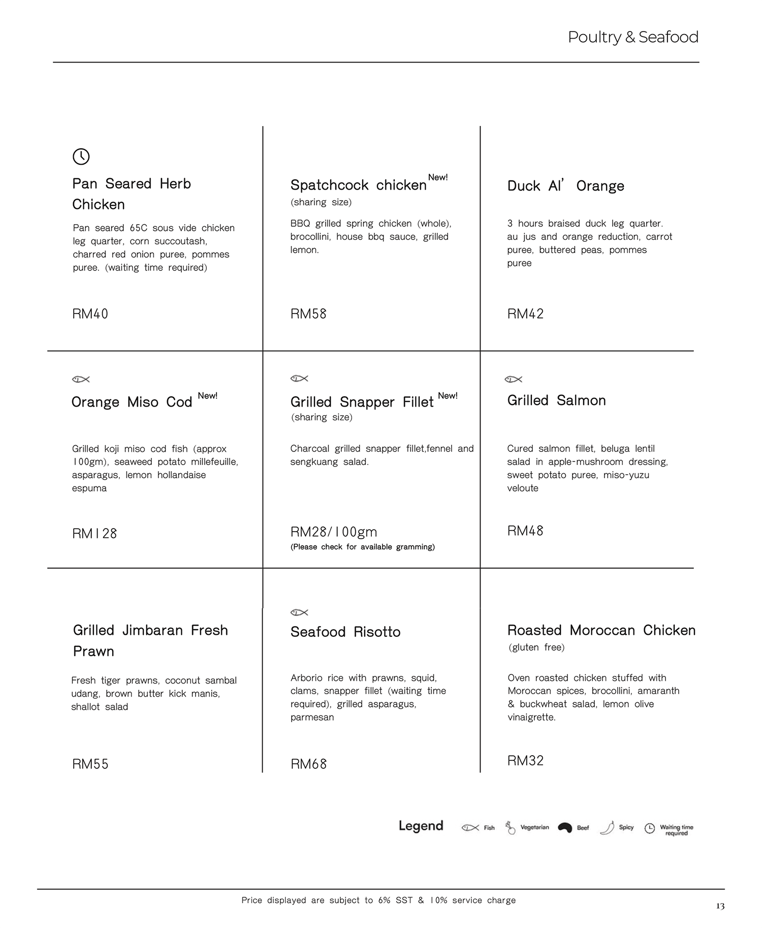 Menu | Main Course